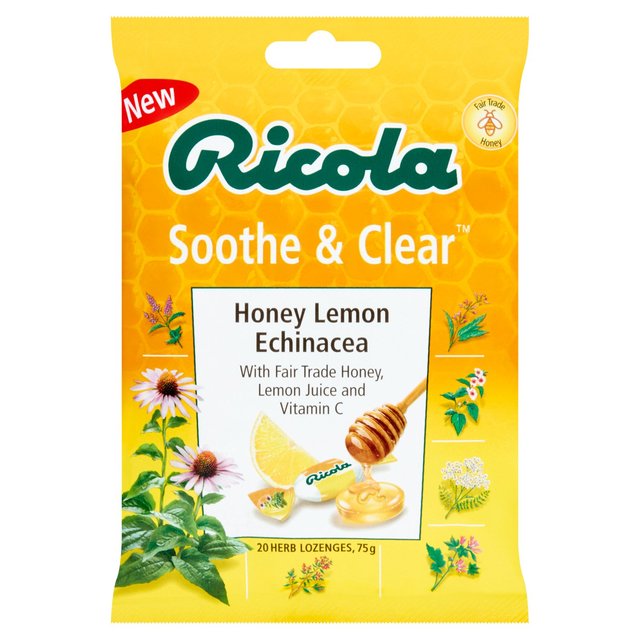 Ricola Soothe & Clear Honey Lemon Echinacea Bag