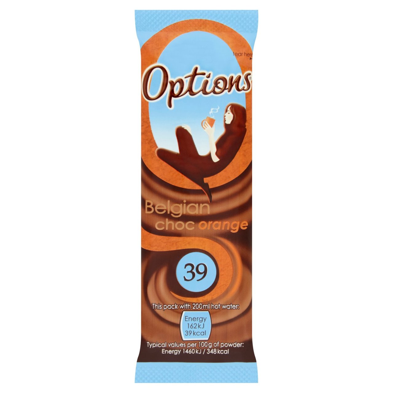 Options Instant Belgian Choc Orange Sachet