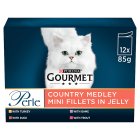 Gourmet Perle Country Medley in Jelly Wet Cat Food 12x85g