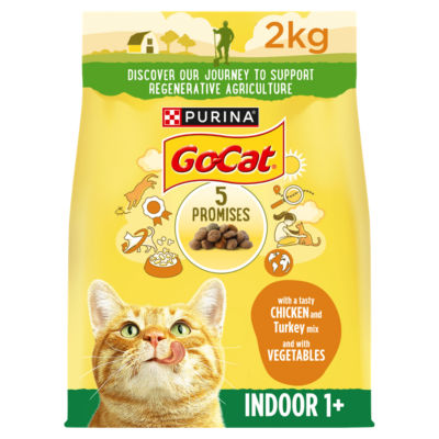 Go-Cat Adult Indoor Dry Cat Food Chicken & Veg