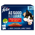 Felix As Good As it Looks Senior 7+ Meat in Jelly Wet Cat Food