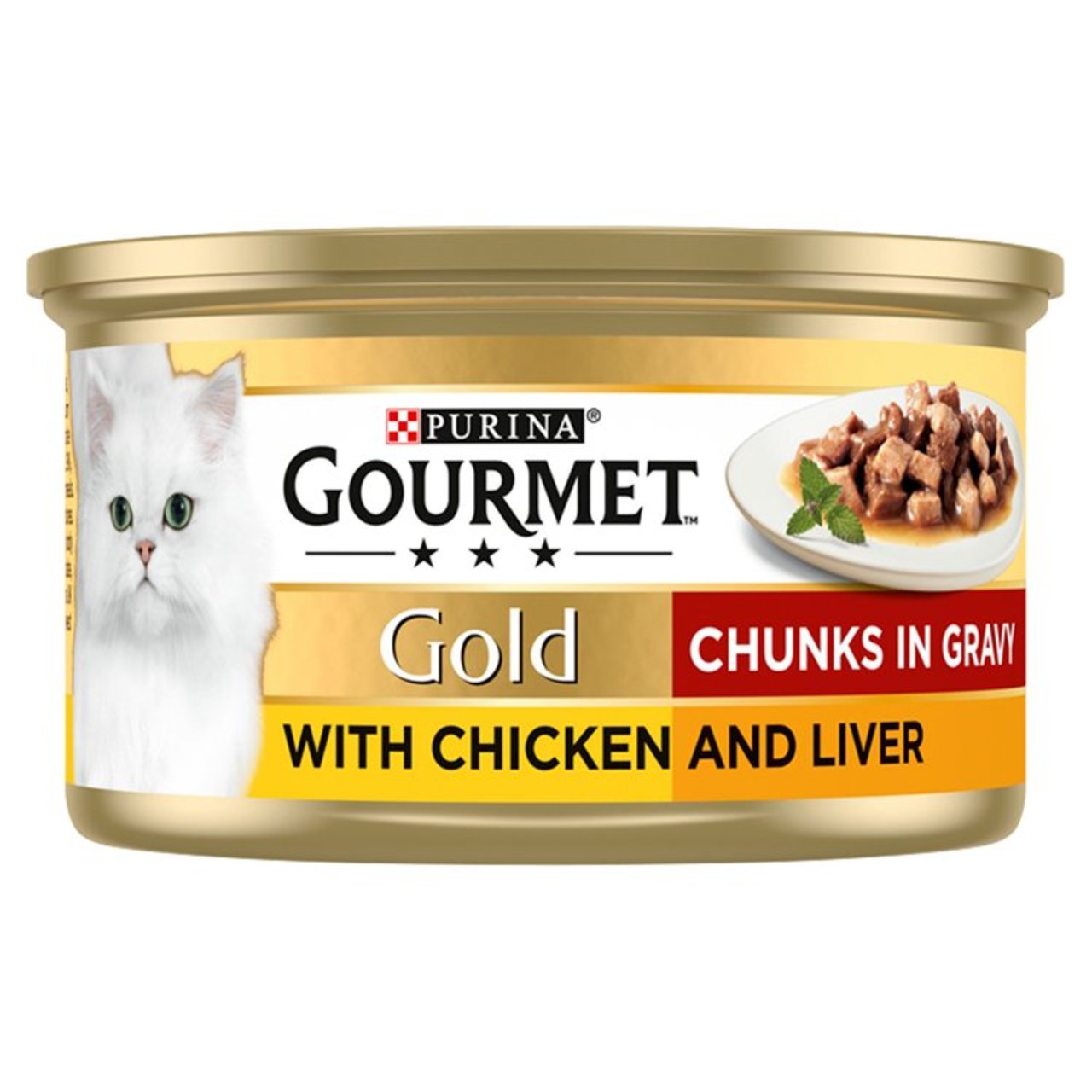 Gourmet Gold Chunks In Gravy Chicken And Liver Wet Cat Food  85g