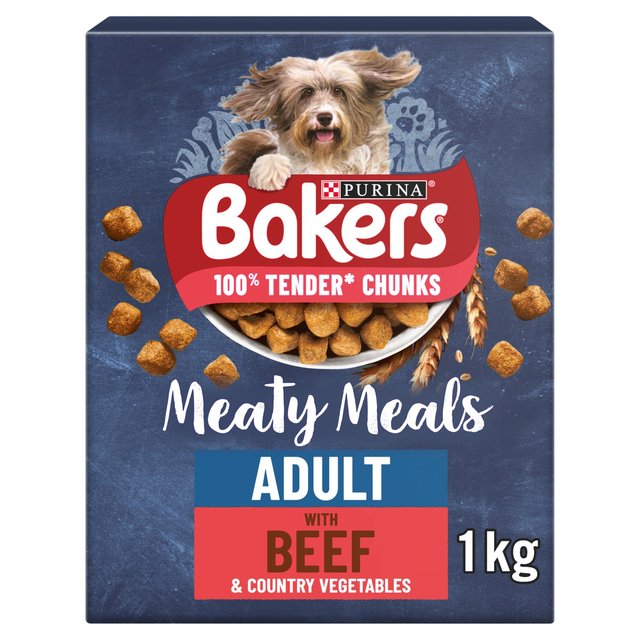 Bakers Meaty Meals Adult Dry Dog Food Beef