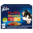 Felix Doubly Delicious Meat Selection in Jelly Wet Cat Food 12 x 100g