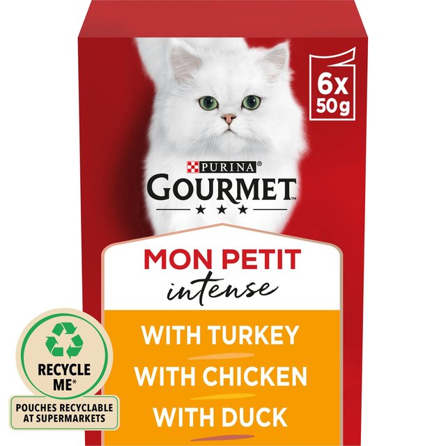 Gourmet Mon Petit Poultry Variety Turkey Chicken Duck Wet Cat Food