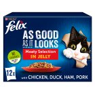 Felix As Good As it Looks Meaty Selection in Jelly Wet Cat Food 12x100g