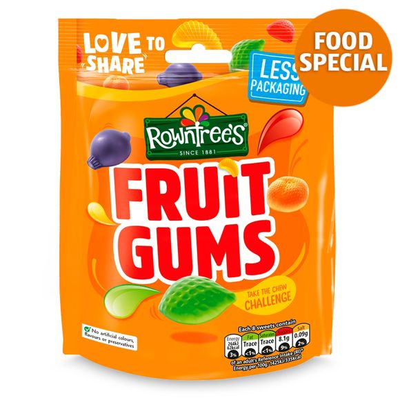 Rowntree's Fruit Gums Sweets Sharing Bag 150g