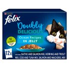 Felix Doubly Delicious Ocean Recipes Wet Cat Food 12x100g