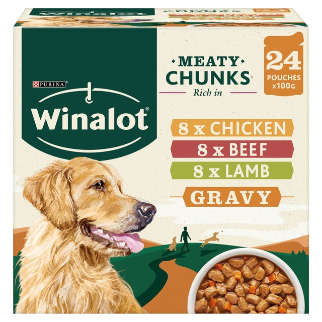 Winalot Meaty Chunks Mixed in Gravy Wet Dog Food