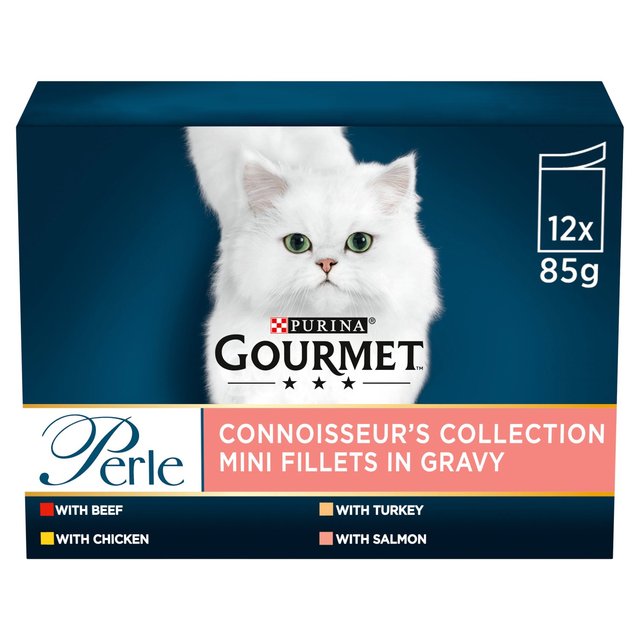 Gourmet Perle Connoisseur's Selection In Gravy Wet Cat Food 12 x 85g