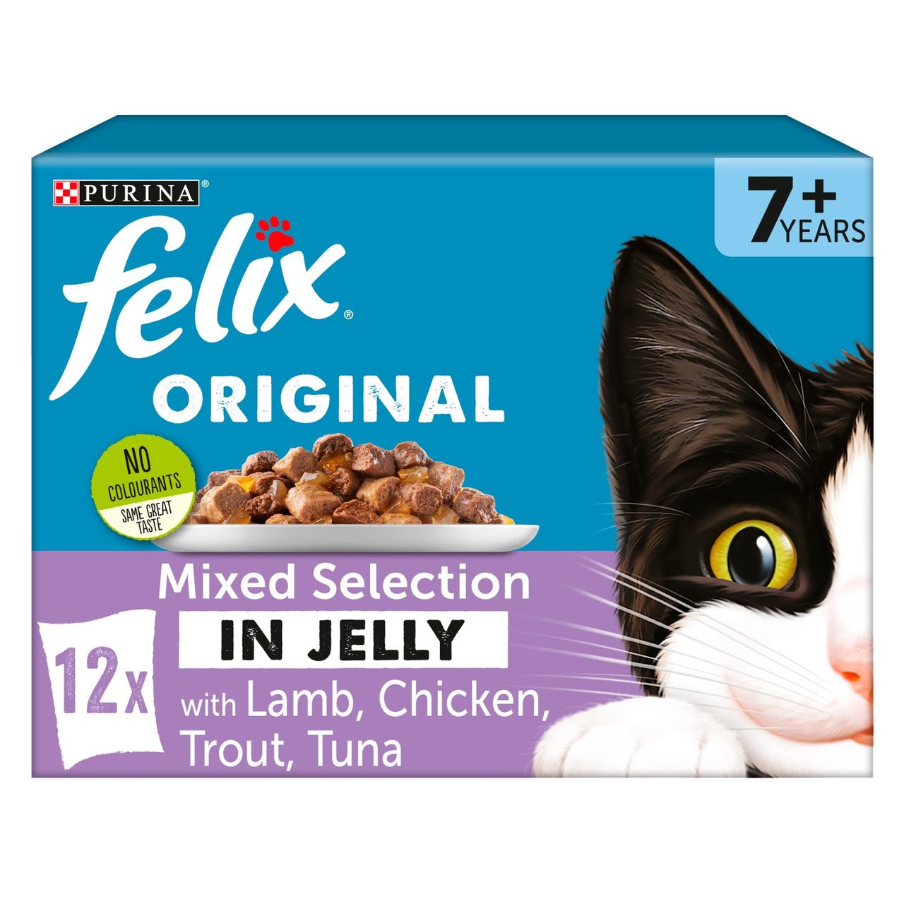 Felix Senior Mixed Selection in Jelly Wet Cat Food 12 x 100g