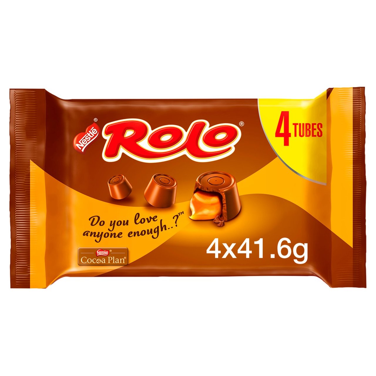 Rolo Milk Chocolate & Caramel Multipack 4 Pack 166.4g