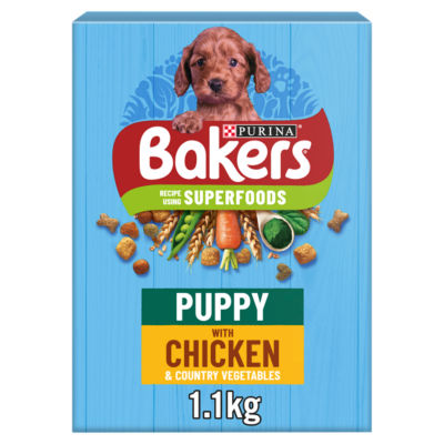 Bakers Puppy Dry Dog Food Chicken & Veg 1.1kg