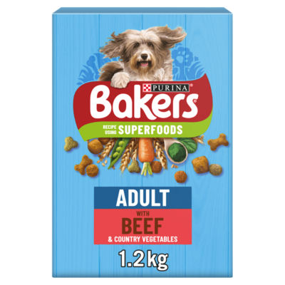 Bakers Adult Beef with Vegetables Dry Dog Food 1.2kg