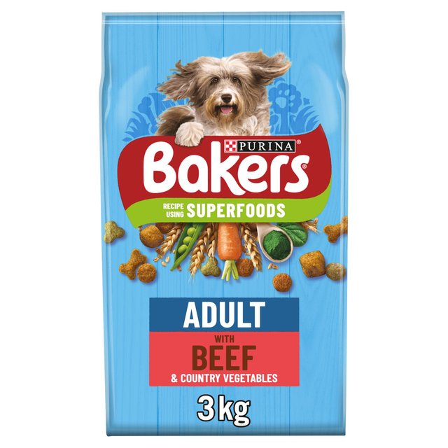 Bakers Dry Dog Food Beef & Veg 3kg