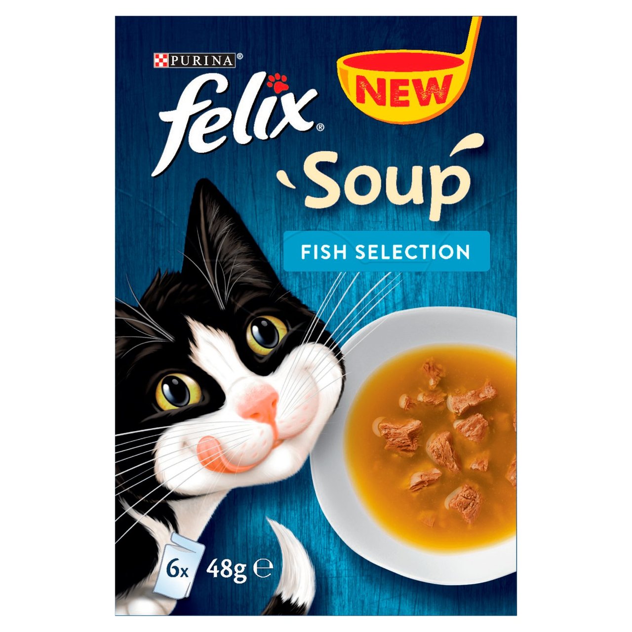 Felix Soup Fish Selection Plaice, Tuna & Cod Wet Cat Food