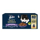 Felix Tasty Shreds Mixed Selection In Gravy Wet Cat Food 40 x 80g