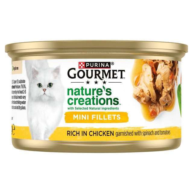 Gourmet cat food outlet tins