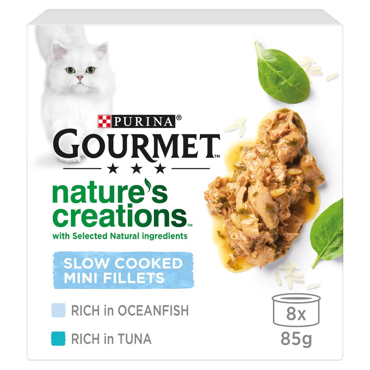 Gourmet Nature's Creations Fish Wet Cat Food 8 x 85g