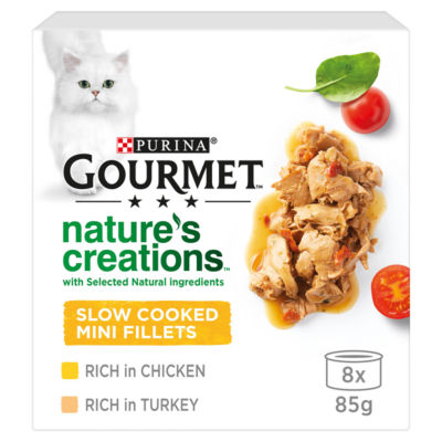 Gourmet Nature's Creations Poultry Wet Cat Food 8 x 85g