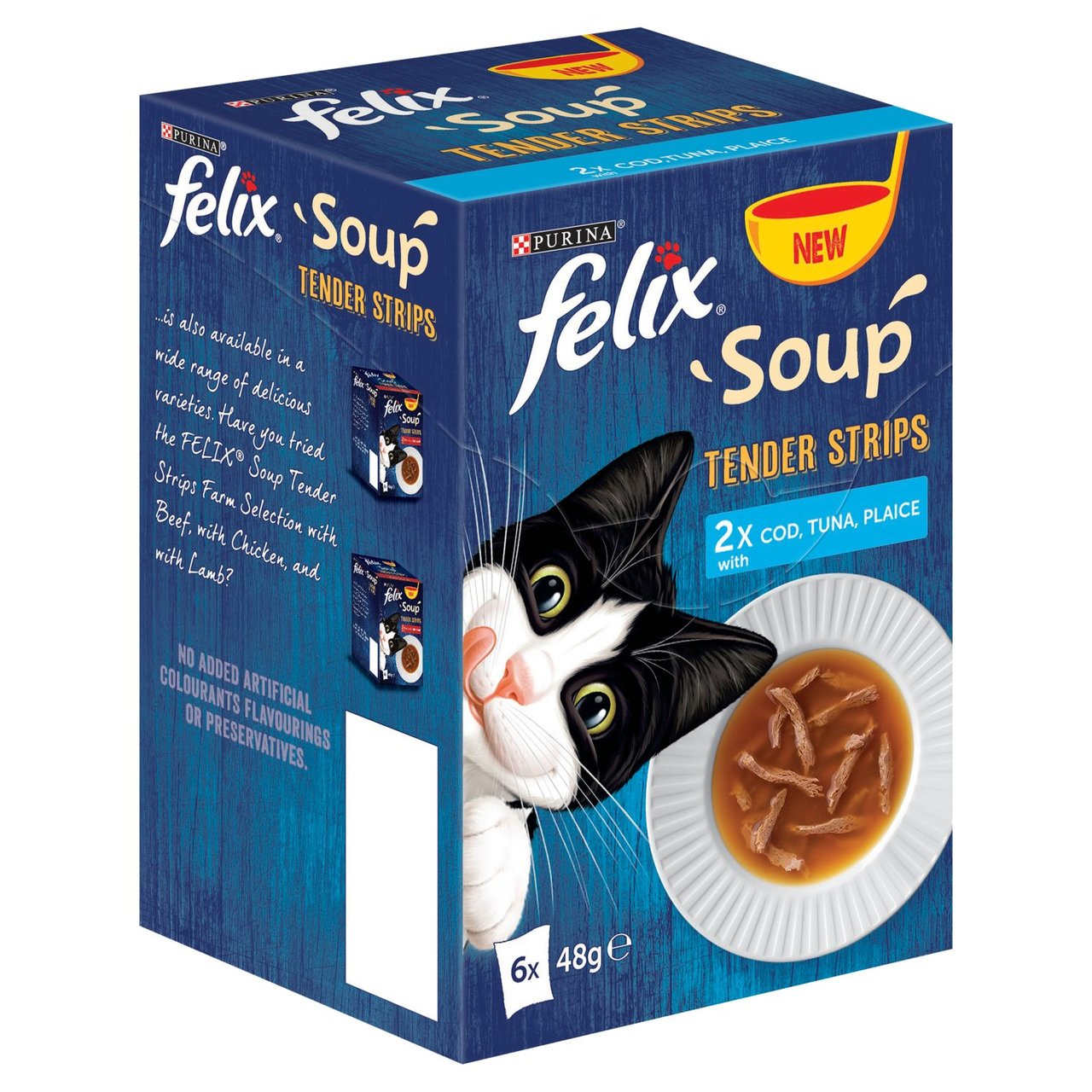 Felix Soup Tender Strips Fish Selection Wet Cat Food  6 x 48g