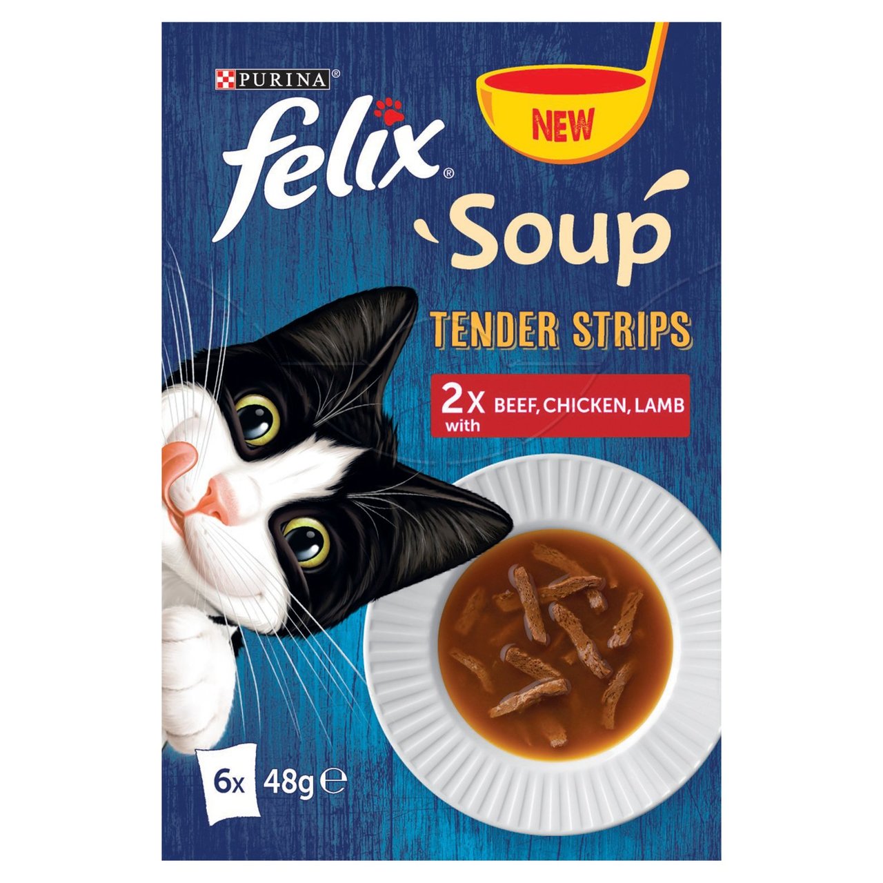 Felix Soup Cat Food Farm Selection Tender Strips