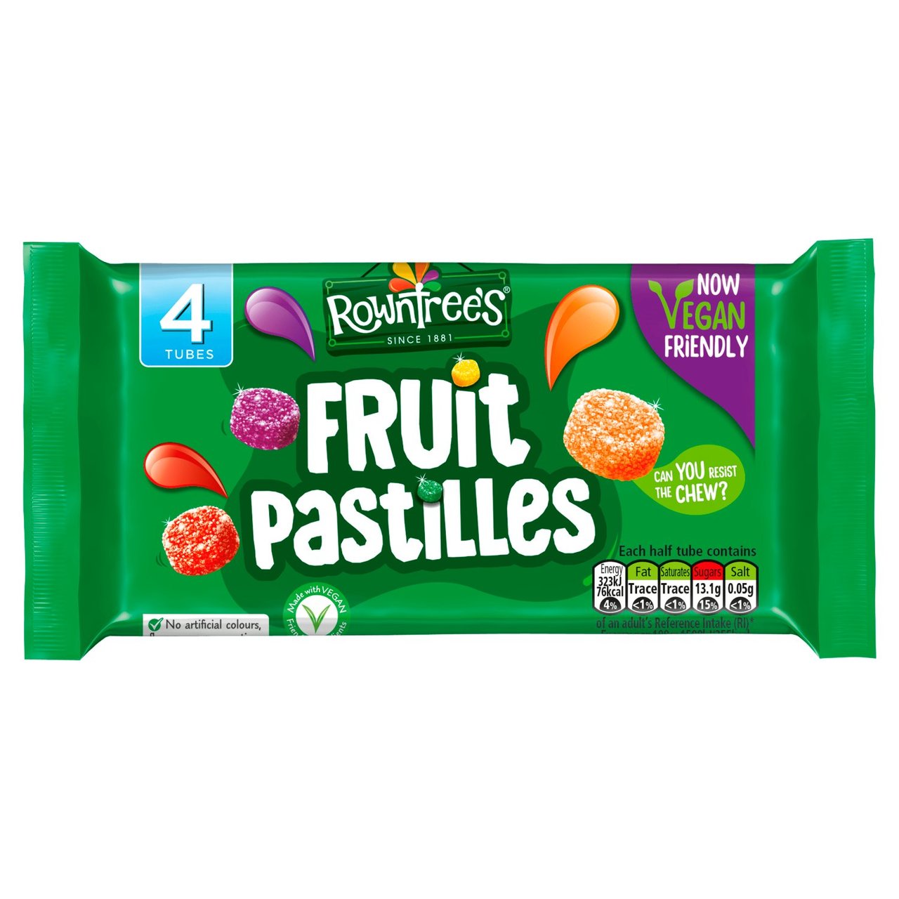 Rowntree's Fruit Pastilles Vegan Friendly Sweets Multipack