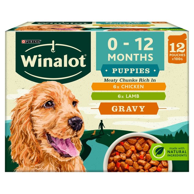 Winalot Meaty Chunks Puppy Mixed in Gravy Wet Dog Food 