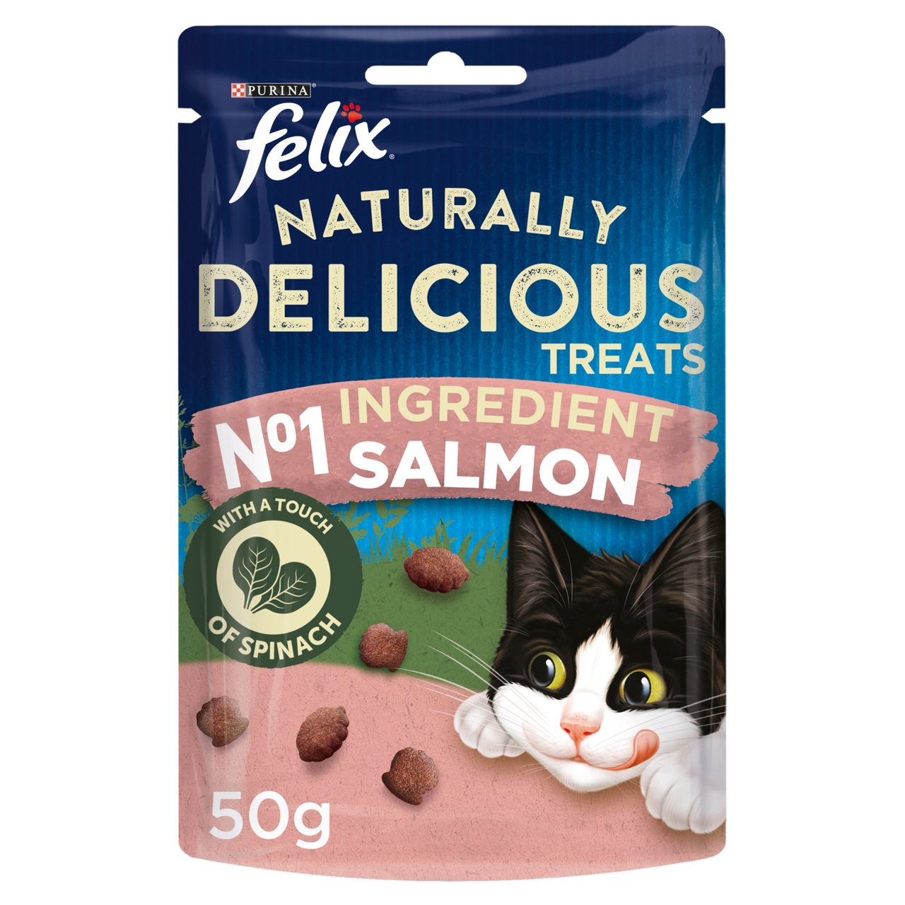 Felix Naturally Delicious Cat Treats Salmon  50g