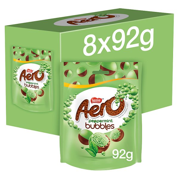 Aero Bubbles Peppermint Mint Chocolate Sharing Pouch 92g