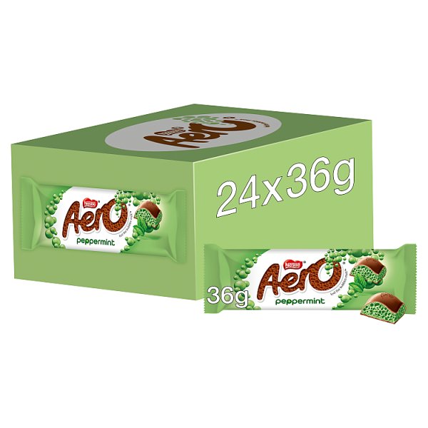 Aero Bubbly Peppermint Bar 36g