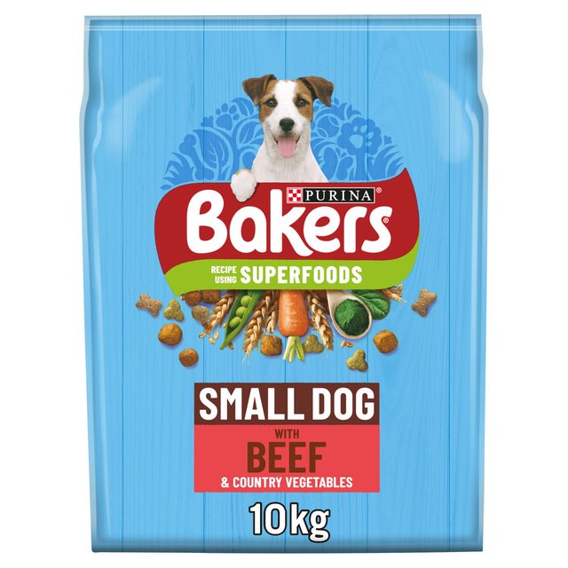 Bakers Small Dog Dry Dog Food Beef & Veg 10kg