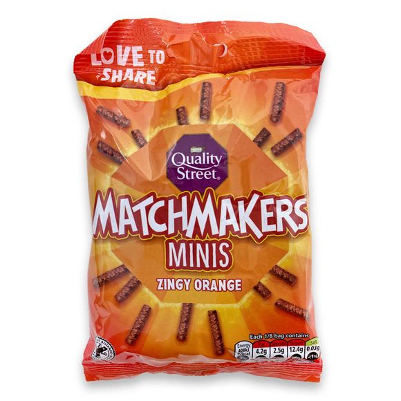 Quality Street Matchmakers Zingy Orange Chocolate Minis Sharing Bag 120g