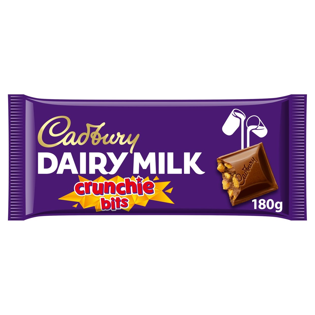 Cadbury Dairy Milk Crunchie Bits Chocolate Bar  180g