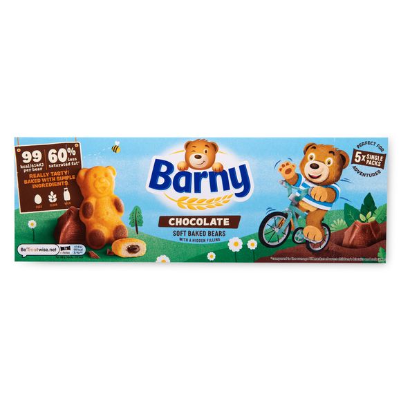 Barny Chocolate Soft Baked Bears 5pk