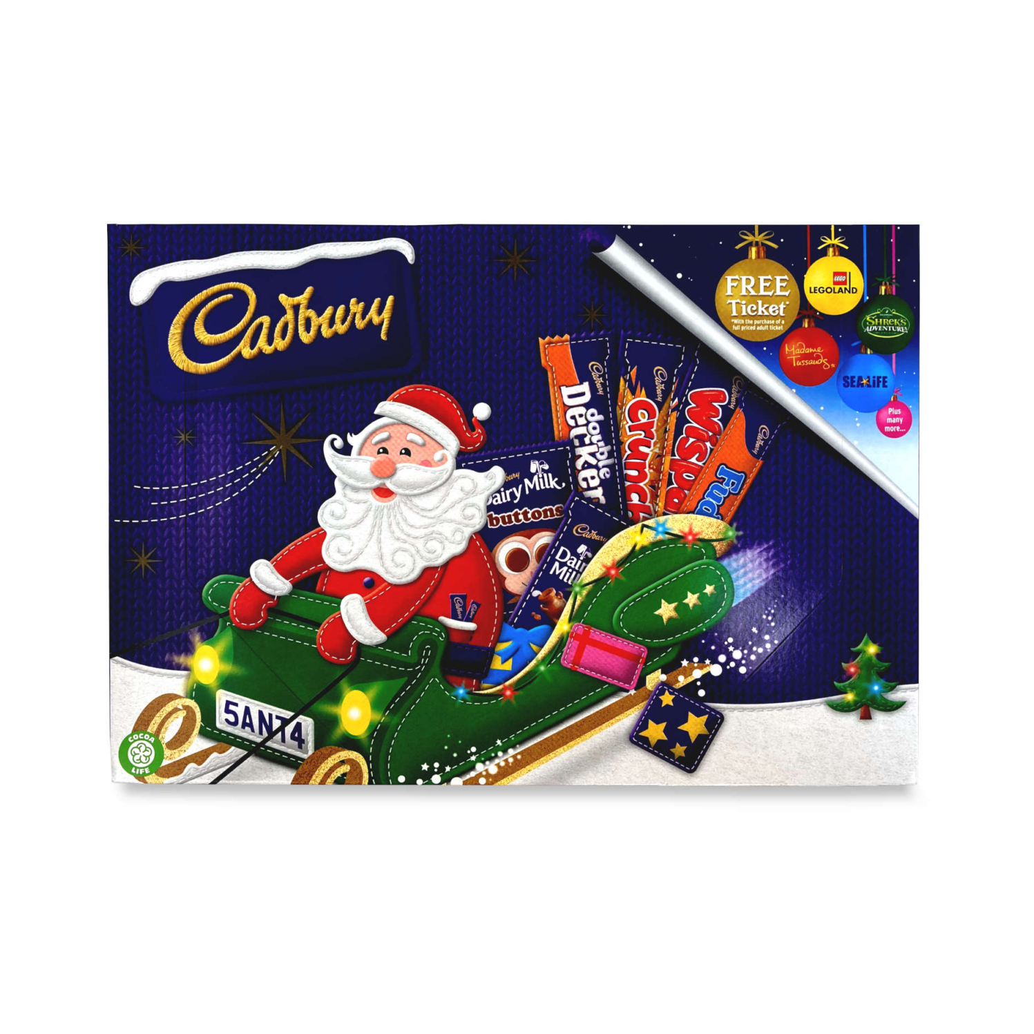 Cadbury Medium Santa Chocolate Carton 150g