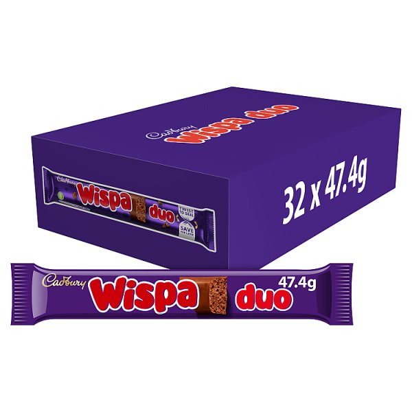 Cadbury Wispa Duo Chocolate Bar  47.4g