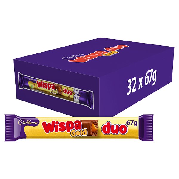 Cadbury Wispa Gold Duo Chocolate Bar  67g