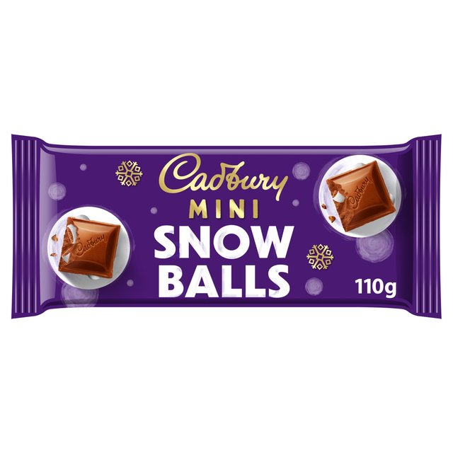 Cadbury Dairy Milk Mini Snowballs Chocolate Bar  110g