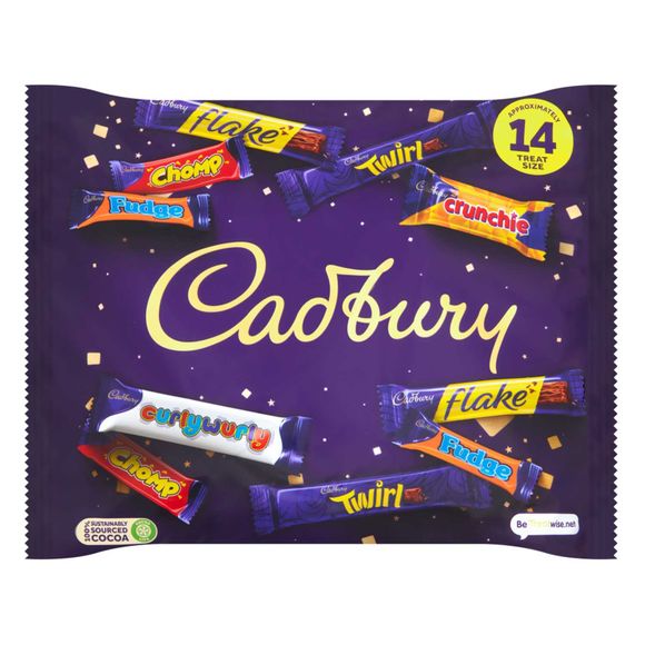 Cadbury Family Favourites Chocolate Bars Treatsize Bags 216g