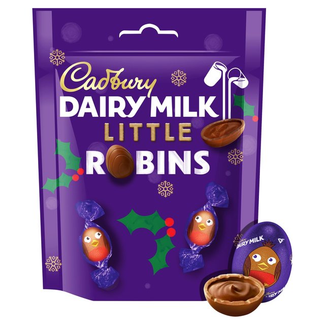 Cadbury Dairy Milk Christmas Little Robins Chocolate Bag 77g