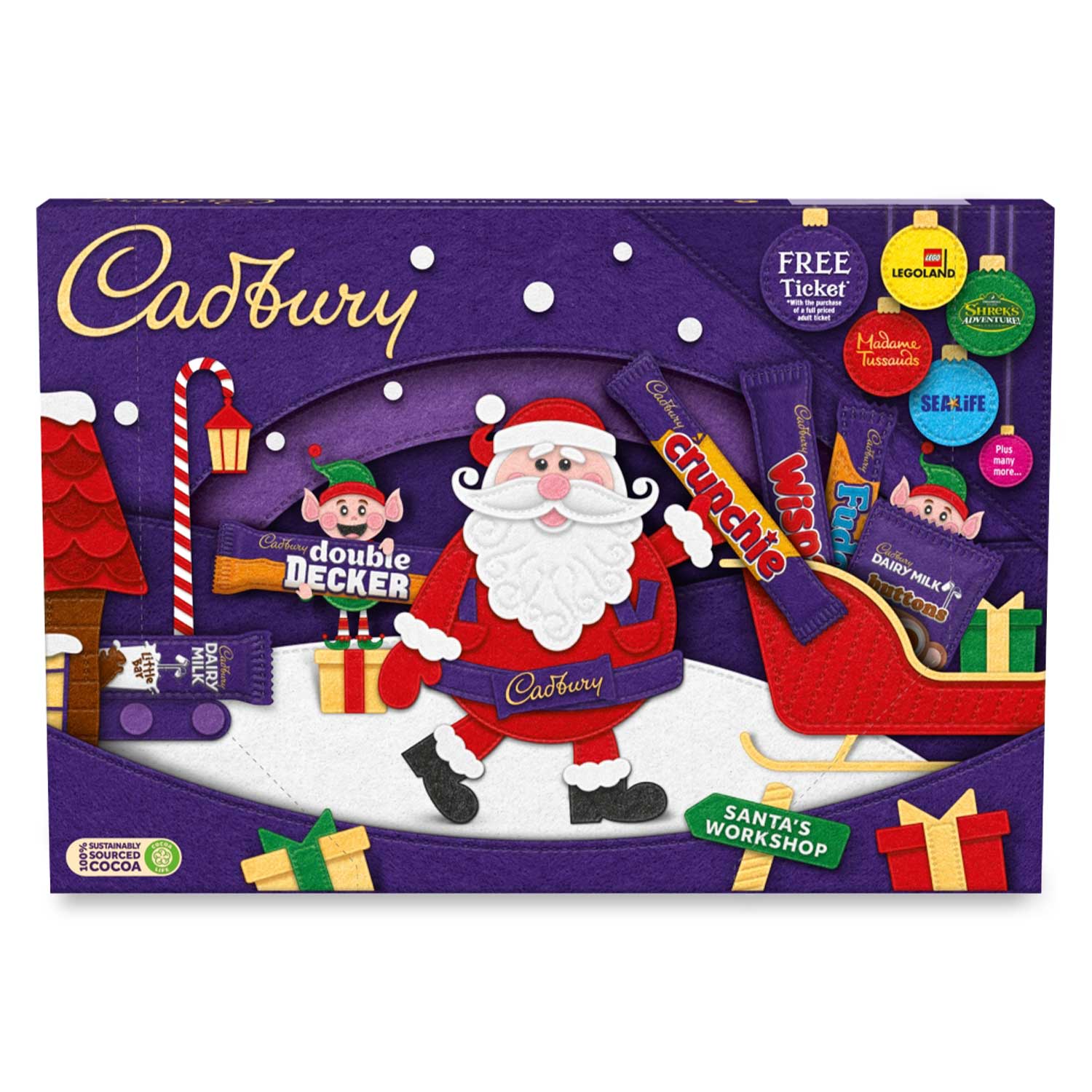 Cadbury Santa Chocolate Selection Carton 145g