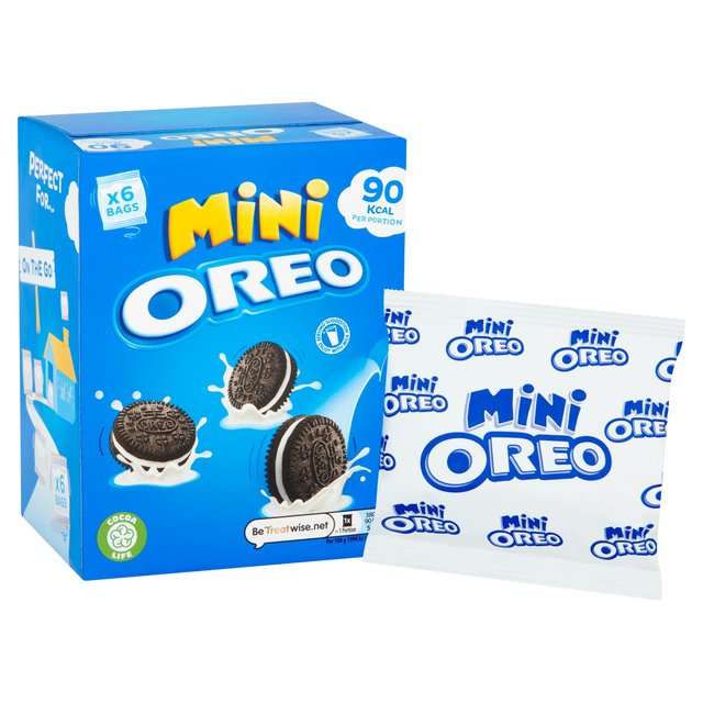 Oreo Mini Chocolate Sandwich Biscuit 6 Pack Multipack