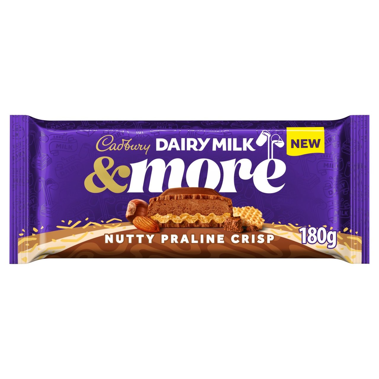 Cadbury Dairy Milk & More Nutty Praline Crisp