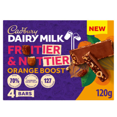 Cadbury Dairy Milk Fruitier & Nuttier 4 x 30g (120g)