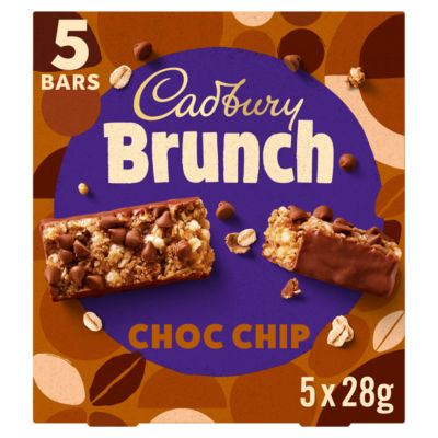 Cadbury Brunch Chocolate Chip Cereal Bars  5 x 140g