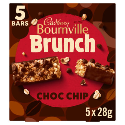 Cadbury Bournville Brunch Choc Chip 5 x 28g (140g)