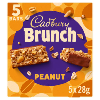 Cadbury Brunch Peanut Bars 5x28g