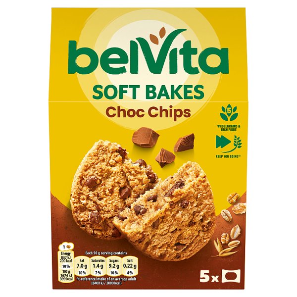 Belvita Choc Chips Soft Bakes 250g