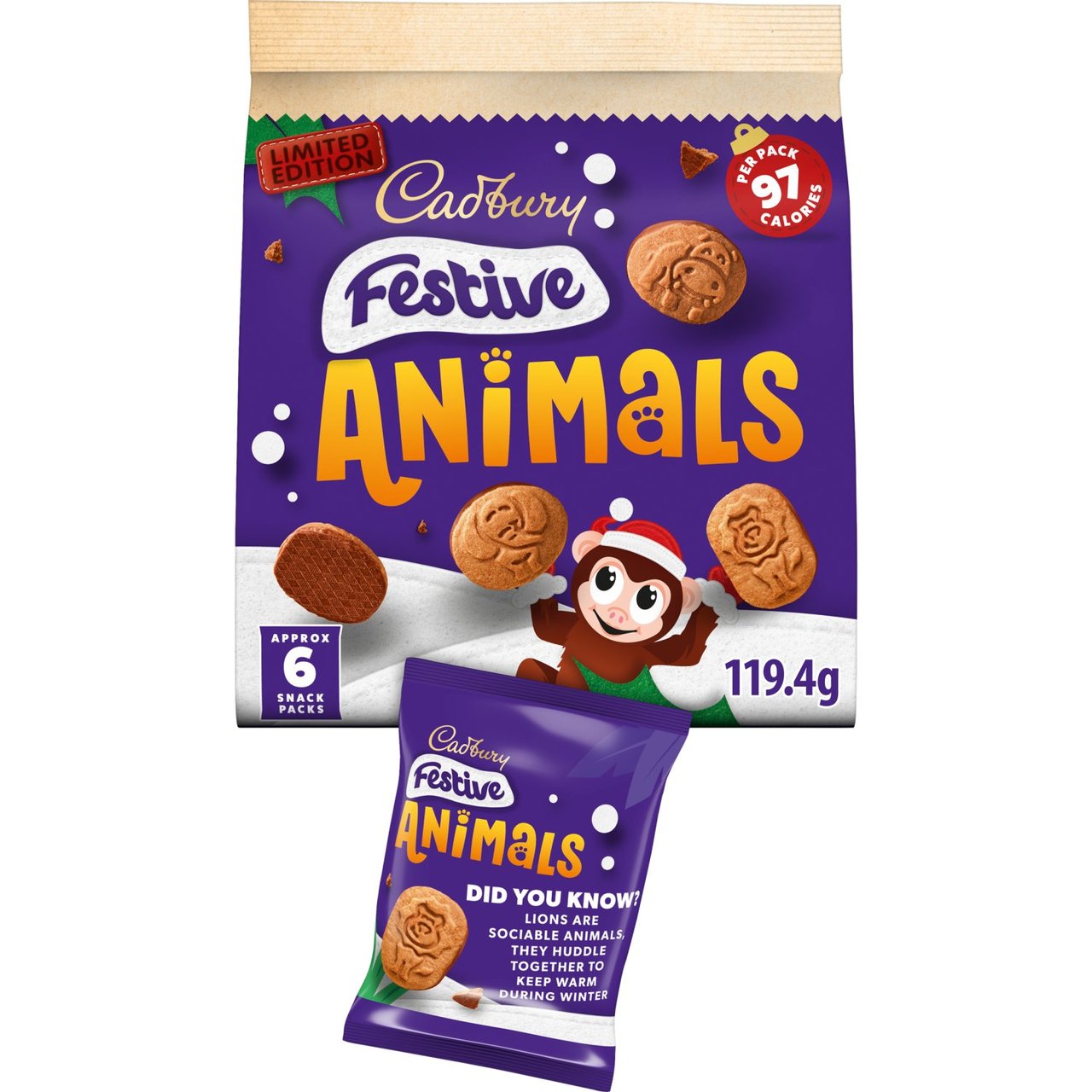 Cadbury Festive Animals Multipack